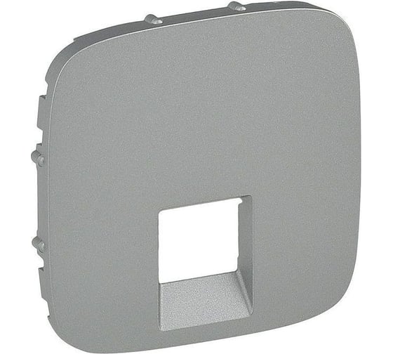 Изображение товара Лицевая панель для одиночных телефонных/информационных розеток Legrand Valena ALLURE алюминий 755417