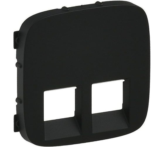 Изображение товара Лицевая панель для двойных телефонных/информационных розеток Legrand Valena ALLURE антрацит 755428