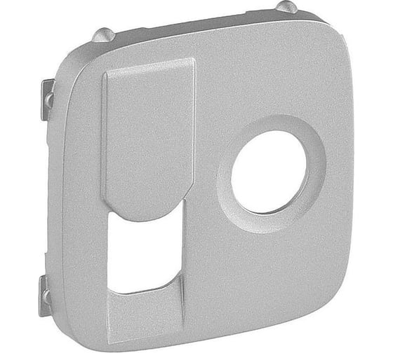 Изображение товара Лицевая панель розетки TV/RJ45 Legrand Valena ALLURE алюминий 754837