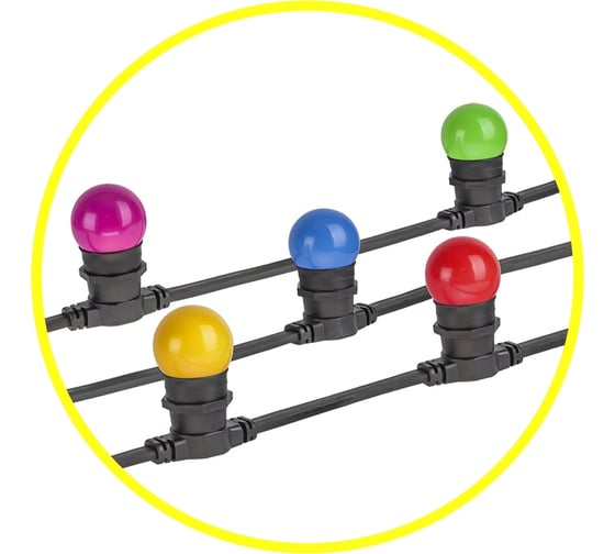 Изображение товара Гирлянда Navigator NGF-01-100-40-E27-BL, 100 м, 250 патронов 61554