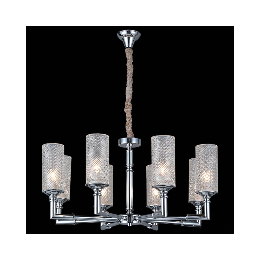 Изображение товара Подвесная люстра ILLUMICO IL8683-8P-10 CR современный декор для дома Изображение товара Подвесная люстра ILLUMICO IL8683-8P-10 CR современный декор для дома