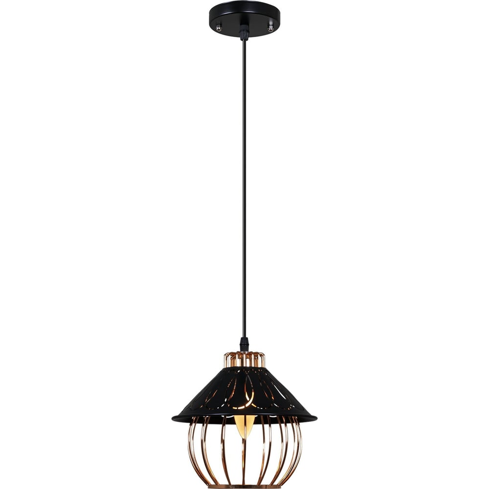 Изображение товара Подвесной светильник ReLuce 02503-0.9-01 BK+GD современный стиль