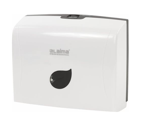 Изображение товара Диспенсер для полотенец ЛАЙМА PROFESSIONAL ECO Система H2, Z-сложения, белый, ABS-пластик 606547
