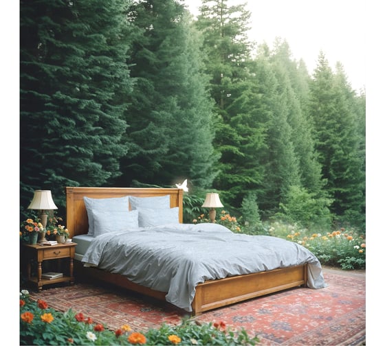 Изображение товара Комплект постельного белья Волшебная Ночь перкаль, 1.5-спальный, PIXEL с наволочками 70/70 925635