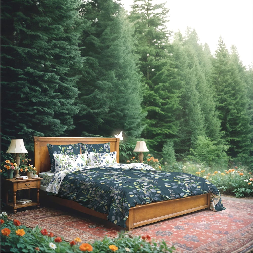 Изображение товара Комплект постельного белья Волшебная Ночь перкаль RAINY GARDEN семейный 220x240 см