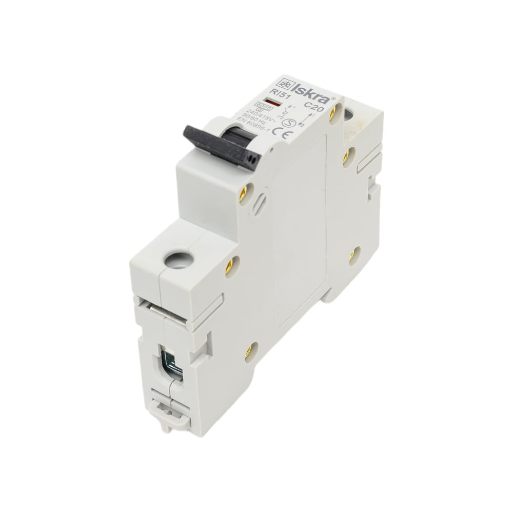 Изображение товара Автоматический выключатель Iskra RI51-C20 20 А для DIN-рейки защита цепей