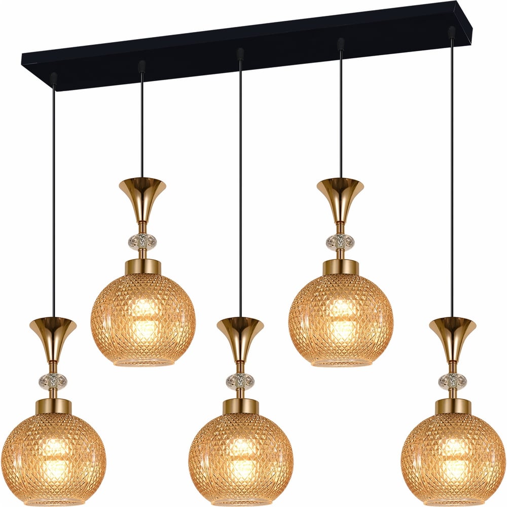 Изображение товара Подвесной светильник ReLuce 02001-0.9-05L AMBER современный стиль янтарь