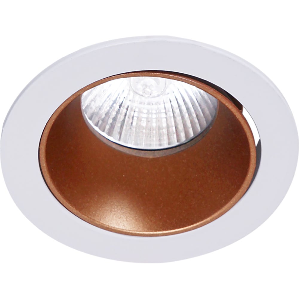 Изображение товара Встраиваемый светильник ReLuce MR16 бело-золотой металл 85мм