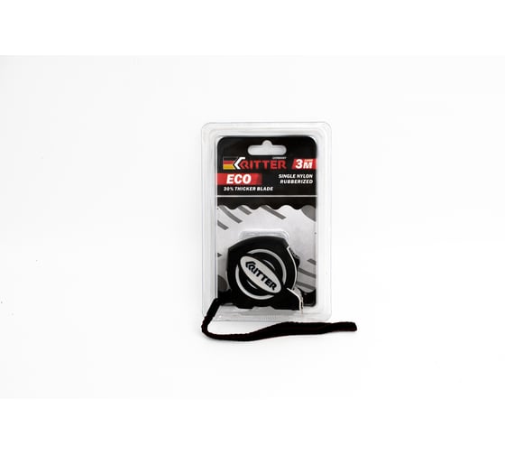 Изображение товара Измерительная рулетка RITTER Eco 3x16 мм, упрочненное полотно с нейлоновым покрытием  HT504316