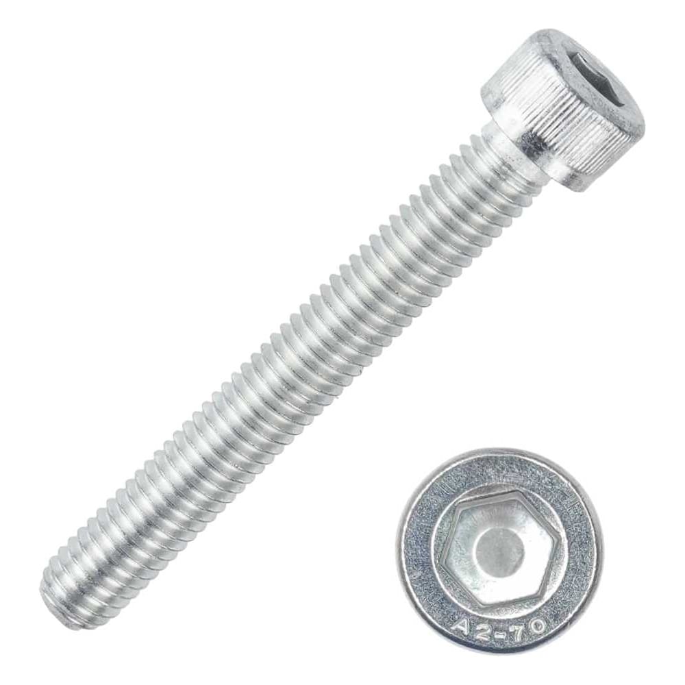 Изображение товара Нержавеющие винты М8x100 мм DIN 912 500 шт. с шестигранной головкой