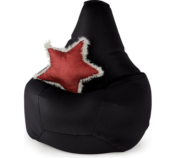 Изображение товара Кресло Шарм Груша экокожа черный 1910332