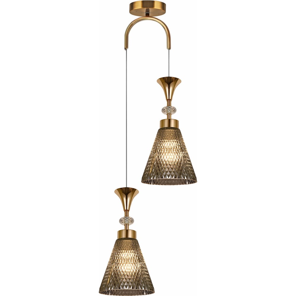 Изображение товара Подвесной светильник ReLuce 02005-0.9-02 SMOKE современный дизайн золото