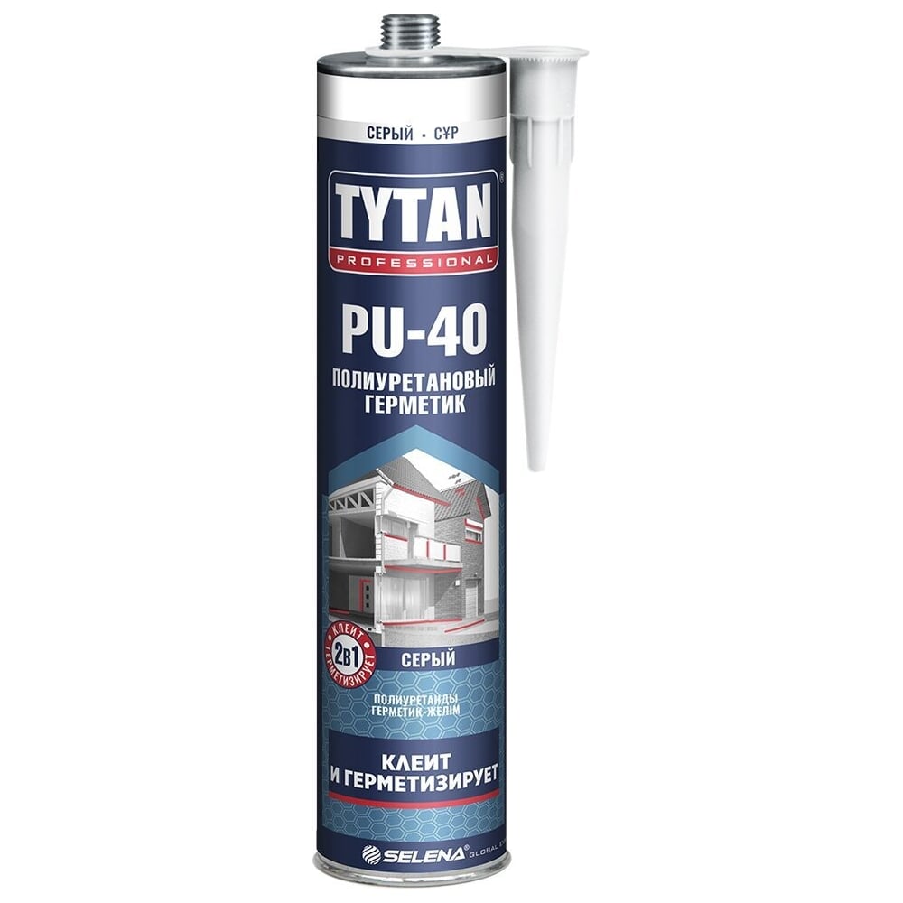 Изображение товара Герметик полиуретановый TYTAN PROFESSIONAL pu 40 серый 310 мл