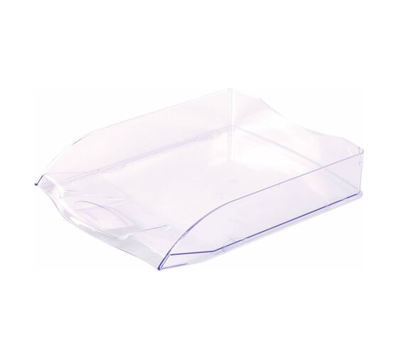 Изображение товара Горизонтальный прозрачный лоток для бумаг BRAUBERG Delta A4, 340х270х60 мм 237262