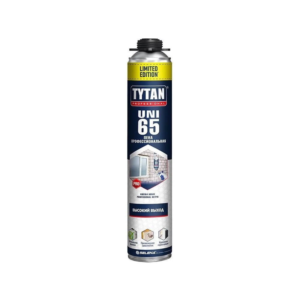 Изображение товара Пена монтажная TYTAN PROFESSIONAL 65 uni limited edition 750 мл с высокой звукоизоляцией