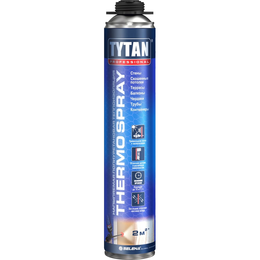 Изображение товара Теплоизоляция напыляемая TYTAN PROFESSIONAL THERMOSPRAY Профи 870 мл, полиуретан 272849