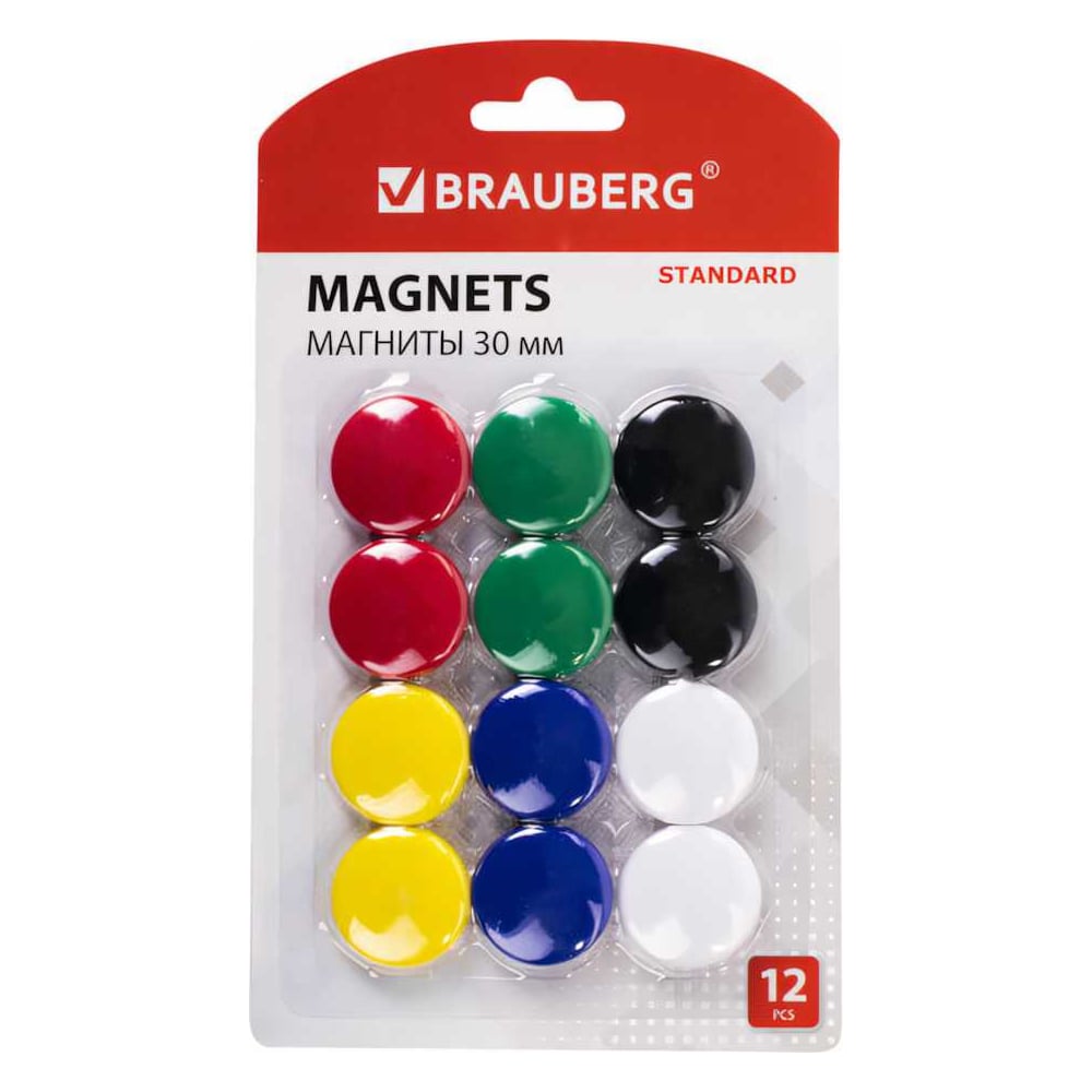Магниты BRAUBERG STANDARD 237472