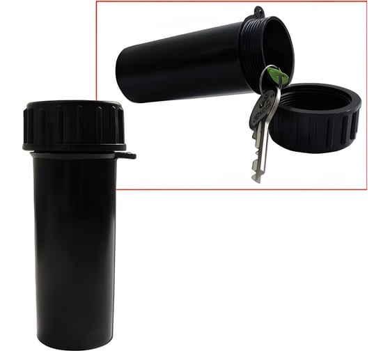 Изображение товара Пенал для хранения ключей ОФИСМАГ пластиковый, длина 105 мм, диаметр 40 мм 600413