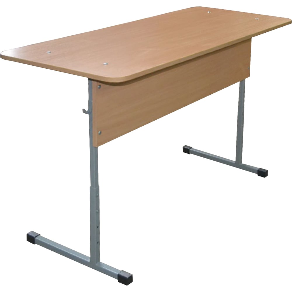 Изображение товара Стол-парта ОФИСМАГ 2-местная регулируемая бежевый ЛДСП металл