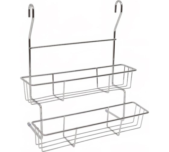 Изображение товара Двухъярусная навесная полка для кухни Mallony FORTUNA PR-06 28.5х14х30.5 см 008439
