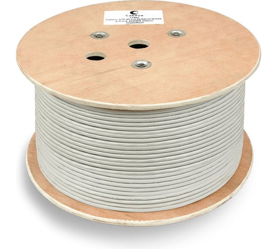 Изображение товара Кабель Cabeus витая пара экранированная FTP (F/UTP), категория 6, 4 пары FTP-4P-Cat.6-SOLID-GY-100