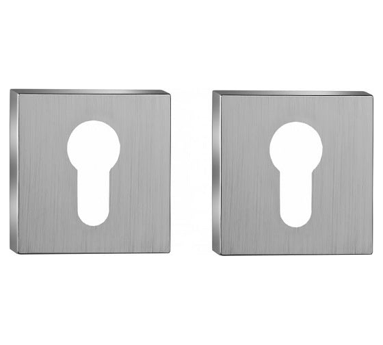 Изображение товара Накладка на цилиндр PUERTO серия SLIM, супер сатин хром INET AL 03 slim SSC