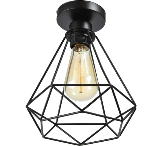 Изображение товара Люстра BayerLux Адри 1x60Вт E27 черный 16x16x18 см 4438545