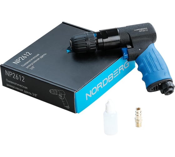Изображение товара Реверсивная пневмодрель NORDBERG сверла до 10 мм NP2612