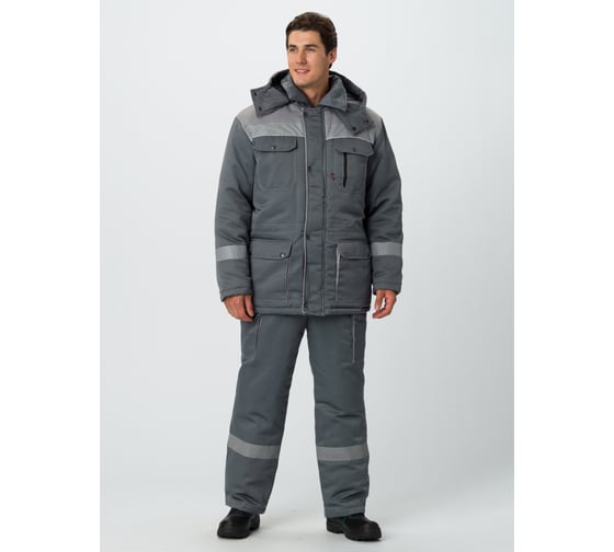 Изображение товара Костюм зимний ФАКЕЛ Титан (тк.Смесовая,210) п/к, серый/св.серый 87486754.021
