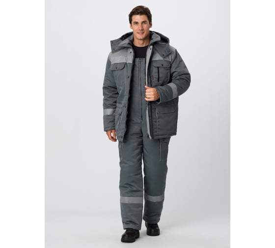 Изображение товара Костюм зимний ФАКЕЛ Титан (тк.Смесовая,210) п/к, серый/св.серый 87486754.020
