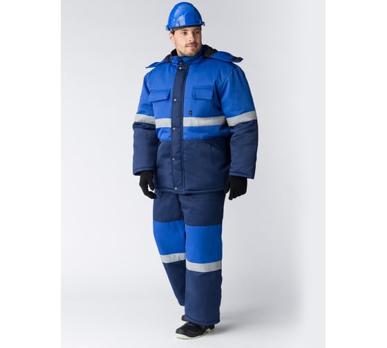 Изображение товара Костюм с полукомбинезоном Факел Нордхард-2 СОП У. (ткань смесовая, 240) т.синий/васильковый 87490366.006