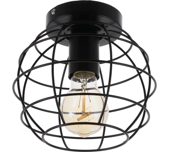 Изображение товара Люстра BayerLux Нола 1x60Вт E27 черный 18x18x14 см 4438546