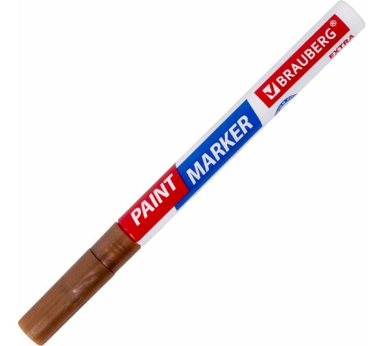 Изображение товара Лаковый маркер-краска BRAUBERG EXTRA paint marker 2 мм, медный, улучшенная нитро-основа, 151976