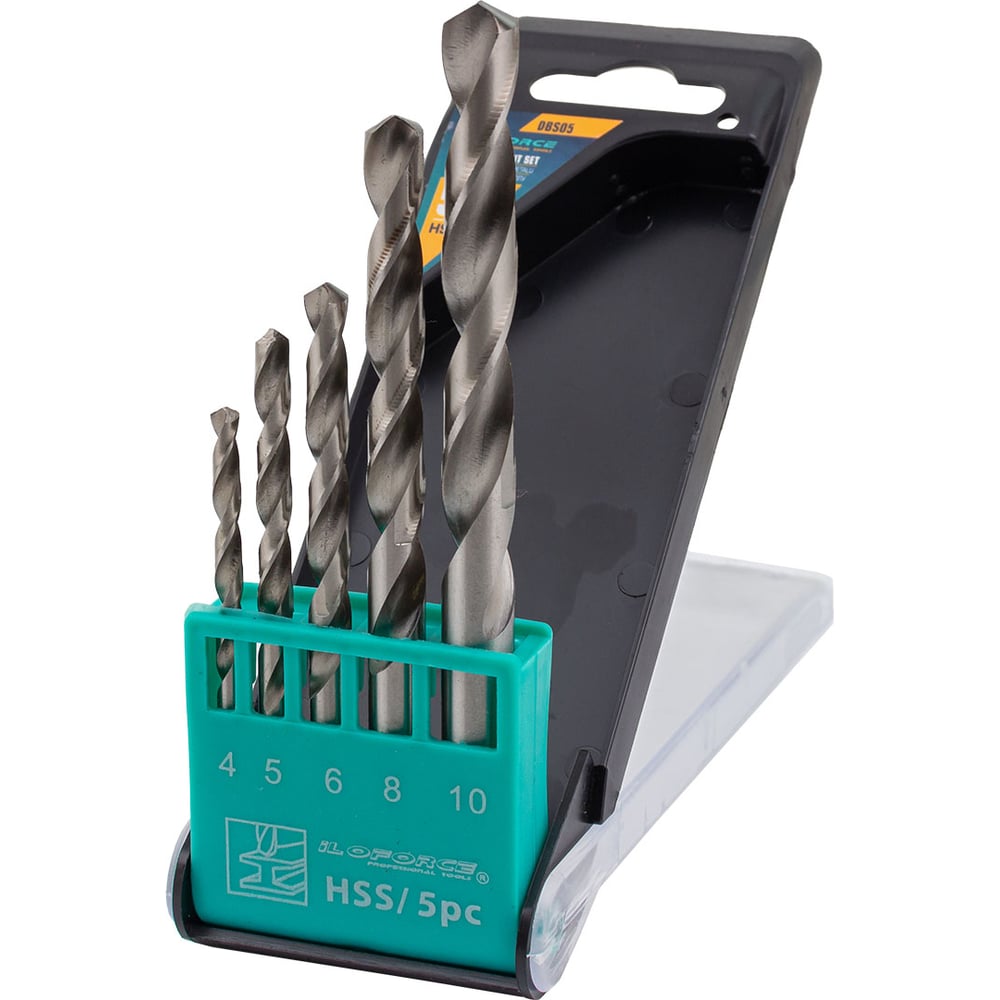 Изображение товара Набор сверл по металлу iLOFORCE IF-DBS05 5 шт 4-6-8-10 мм