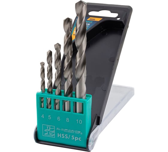 Изображение товара Сверла по металлу, набор 5 шт 4-6, 8, 10 мм iLOFORCE IF-DBS05(60701)