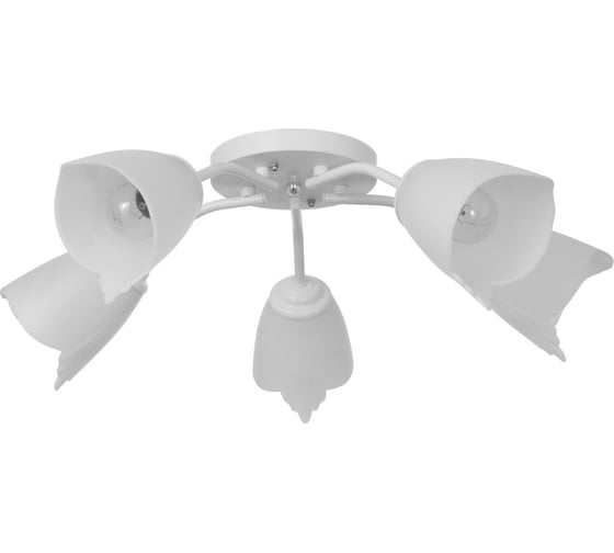 Изображение товара Люстра BayerLux Оникс 5x15Вт E27 белый 52x52x15см 4533452