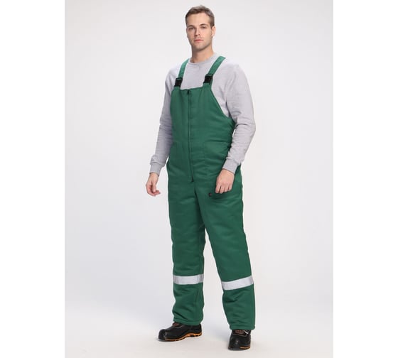 Изображение товара Полукомбинезон зимний ФАКЕЛ Экспертный-Люкс ткань смесовая, 210 г/м2, зеленый 87468983.004