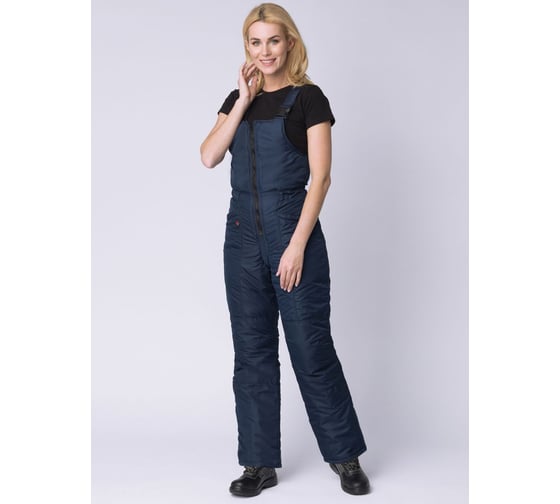 Изображение товара Полукомбинезон зимний женский ФАКЕЛ Снежана ткань Таслан, темно-синий 87451220.025