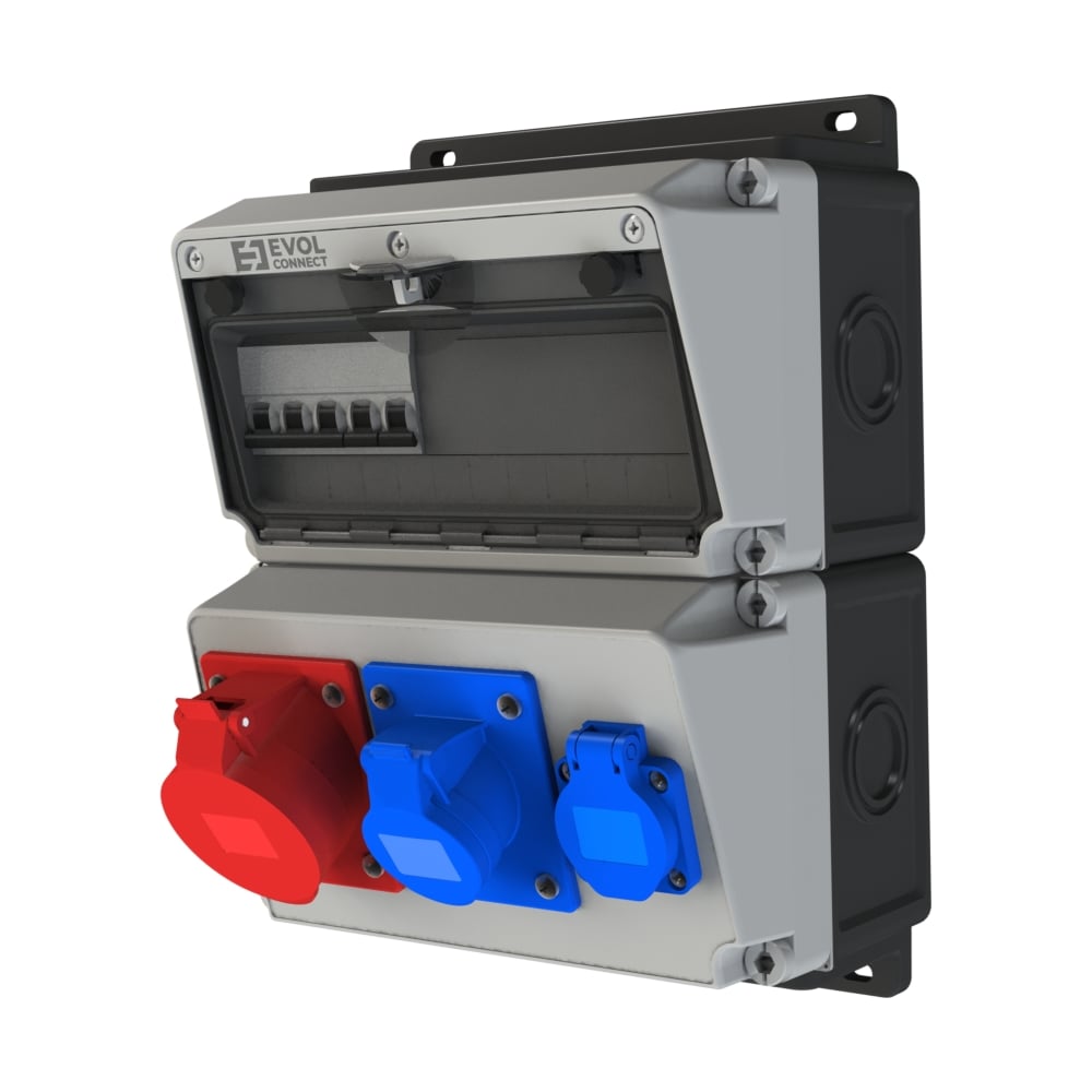 Изображение товара Навесной электрический щит EVOL BLOCKBOX 0104-006-1 для безопасной электропроводки
