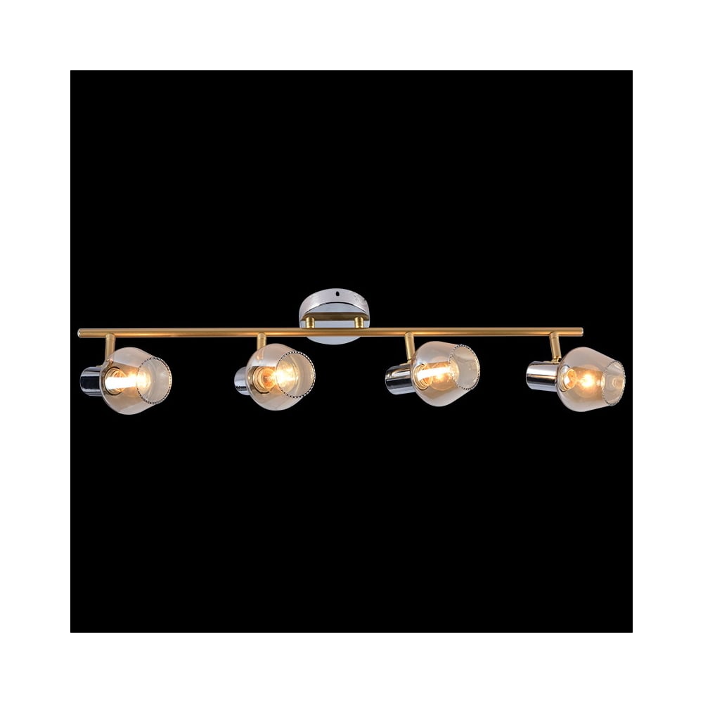 Изображение товара Стильный светильник ReLuce 05949-0.8-04 CR+GOLD настенно-потолочный с 4 лампами