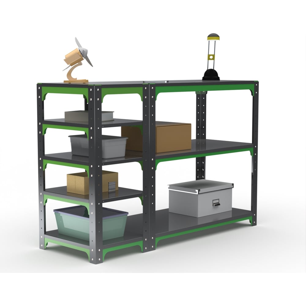 Изображение товара Стол-верстак Metalex KIT 950х1800х600 с боковыми полками