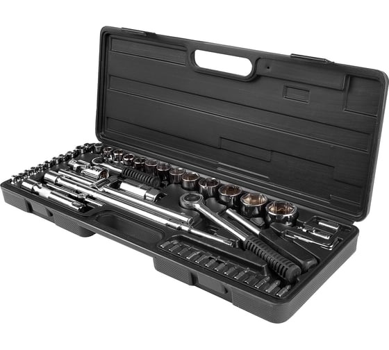 Изображение товара Набор инструмента AUTOVIRAZH 52 предмета 1/2 1/4 DR, CrV  AV-212052