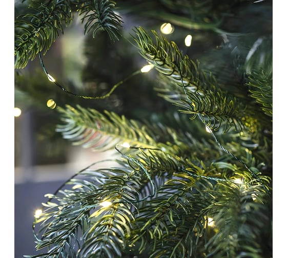 Изображение товара Светодиодная гирлянда FERON CL583 линейная Роса (на проволоке) 5000К c питанием от сети 220V 23м, 51443