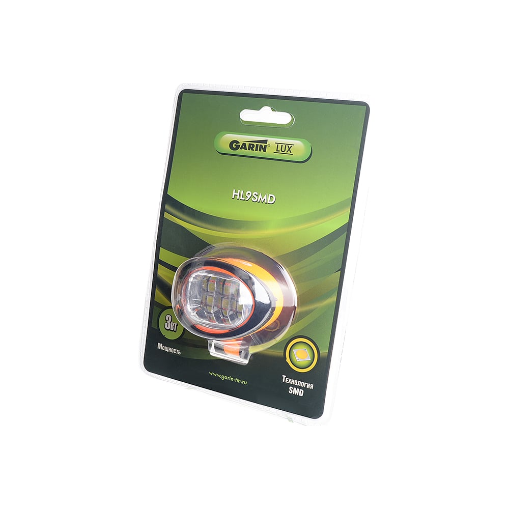 Налобный фонарь garin LUX HL9SMD 17342