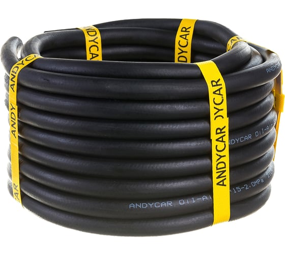 Изображение товара Шланг резиновый 3-х слойный маслобензостойкий ГОСТ 10362-2017 (8х15 мм; 20 атм.; способ усиления-оплетка; бухта 10 м) Andycar HO0820-10