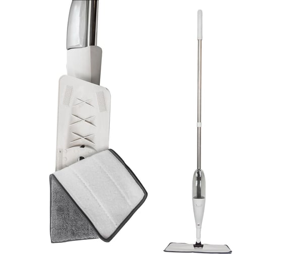 Изображение товара Поворотная швабра с дозатором воды для влажной уборки WMC TOOLS (12х35 см, L-125 см) WMC-10(51800)