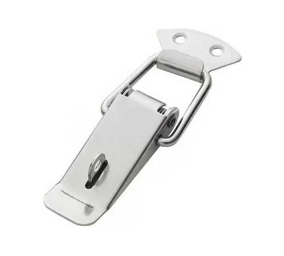 Изображение товара Защелка чемоданная с пружиной MFK-TORG 102 под замок 65 мм никель комплект Z/Ч/102