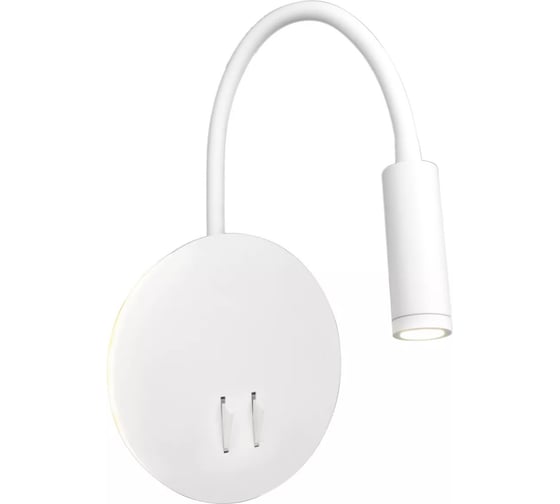 Изображение товара Светильник светодиодный накладной Elvan белый c выключателем спот 6328-3W/6W-3000K-Wh NLS-6328-3W+6W-WW-Wh