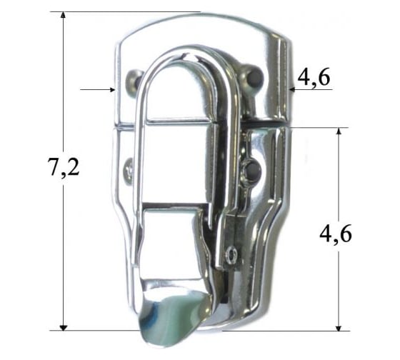 Изображение товара Защелка чемоданная MFK-TORG хром комплект Z/Ч/408