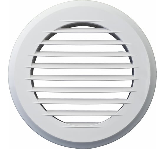 Изображение товара Решетка пластмассовая круглая без фланца (195х195х10 мм) Эвент ПКР 195